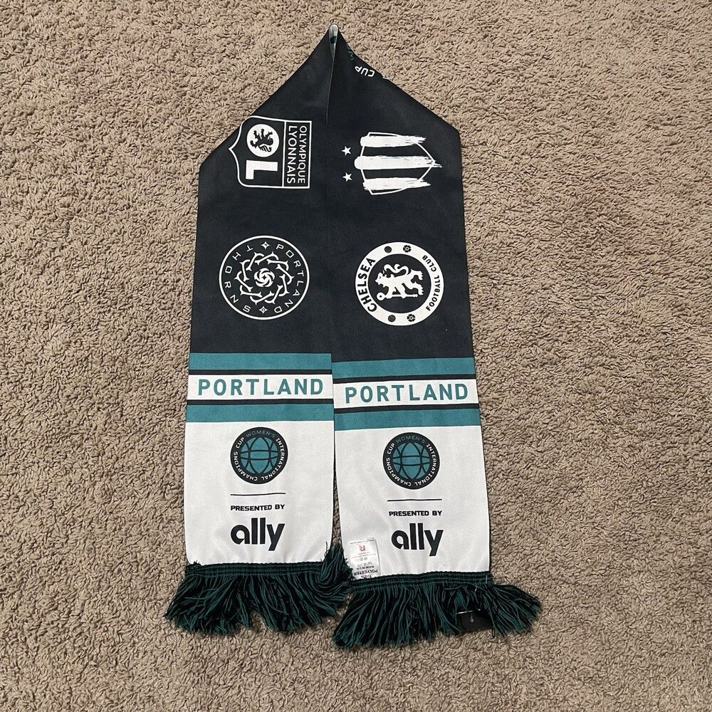 Portland Thorns Scarf 2022 Women International Champions Cup Soccer Ruffneck NEW - Picture 3 of 6